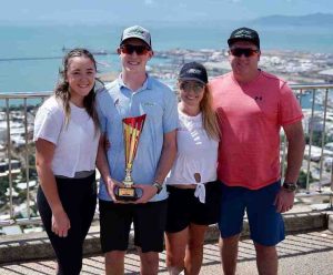 The Hall Family at Townsville 2020 after winning the Tin Tops Event supporting for Supercars 
