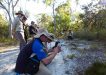 BioBlitz participants photographing the famous flying duck orchids at Rainbow Beach Image Sheena Gillman