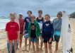 Joel, Nathan, Jim, Rory, Fred, Tabitha and Jahli. Joel, Fred and Rory were successfully chosen for the Wide Bay Surfing Team