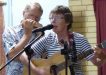 A delightful duo: Len on harmonica and Lay on guitar and vocals