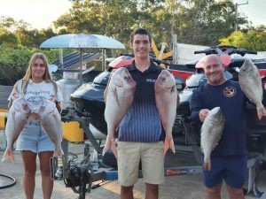 Gardiner Fisheries May 2021 - Amy Alex and Ash with Snapper and Sweetlip