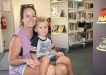 Amanda Schier and son Beau have a cuddle at First Five Forever, Rainbow Beach Library