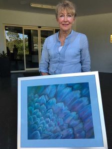 Lynn Hyland brings her art to the Tin Can Bay Country Club for a previous show
