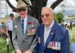 Tom Kelly with member Arthur Leggo in Tin Can Bay on Remembrance Day