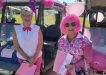 Lin Groombridge and Margie Moore ready for the Pink Ball Day