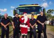 Santa's sleigh was the Tin Can Bay fire truck