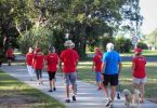 Heart Foundation Walkers on a recent walk along the foreshore towards Crab Creek