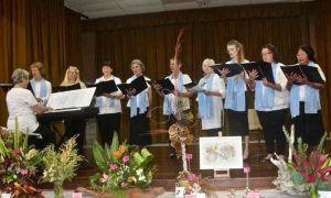 The Coolabay Choir performing at the Flower Show