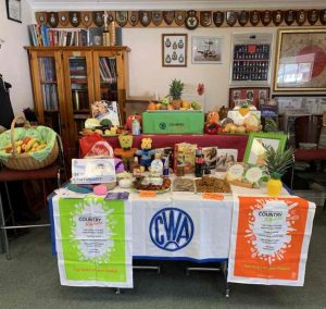 QCWA - Country Kitchen display at the RSL where Gabriella and Mollie gave a presentation to RSL members and guests.