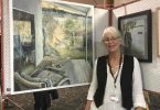 2022 Art Show- Kate Websdale, winner of Open Section with The View