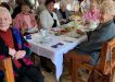 Enjoying scones at our 100th birthday celebration