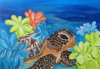 Sea Turtle by Net Rae Art. Catch more of her stunning artworks during this year’s Studio Trails in September. Image from www.netraeart.com.au