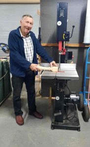 Check out our brand new bandsaw purchased recently with grant funds from Council