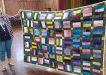 Gwen shows off her post and rail quilt - an easy but very effective project.