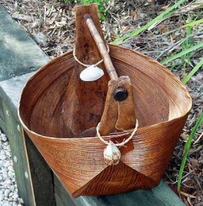 Bangalow Palm Leaf sheath basket