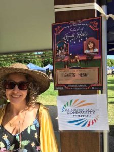 CIRS volunteer coordinator Rita Marigliani selling tickets at Rainbow Beach Markets in November