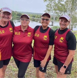 Dragons - Members of our club who represented the Central Regional Queensland Team at Wodonga over 21 to 24 April. Left to right: Kerri, Sandra, Michelle, Lyn