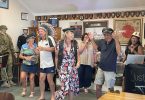 One of our regular entertainers, Jen, getting the crowd up and rocking at a recent Sunday BBQ